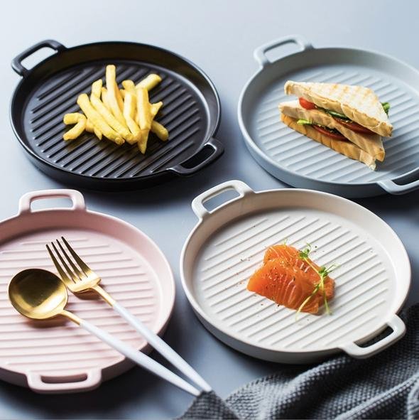 White Round Baking Plate