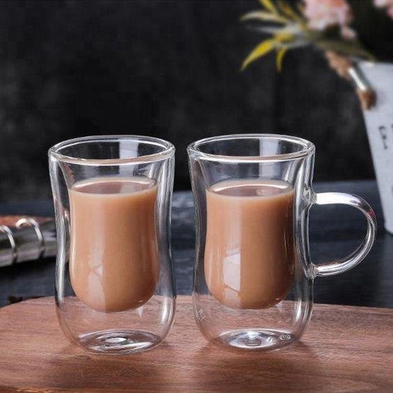 Turkish Style Double Wall Glass Cup set of 2
